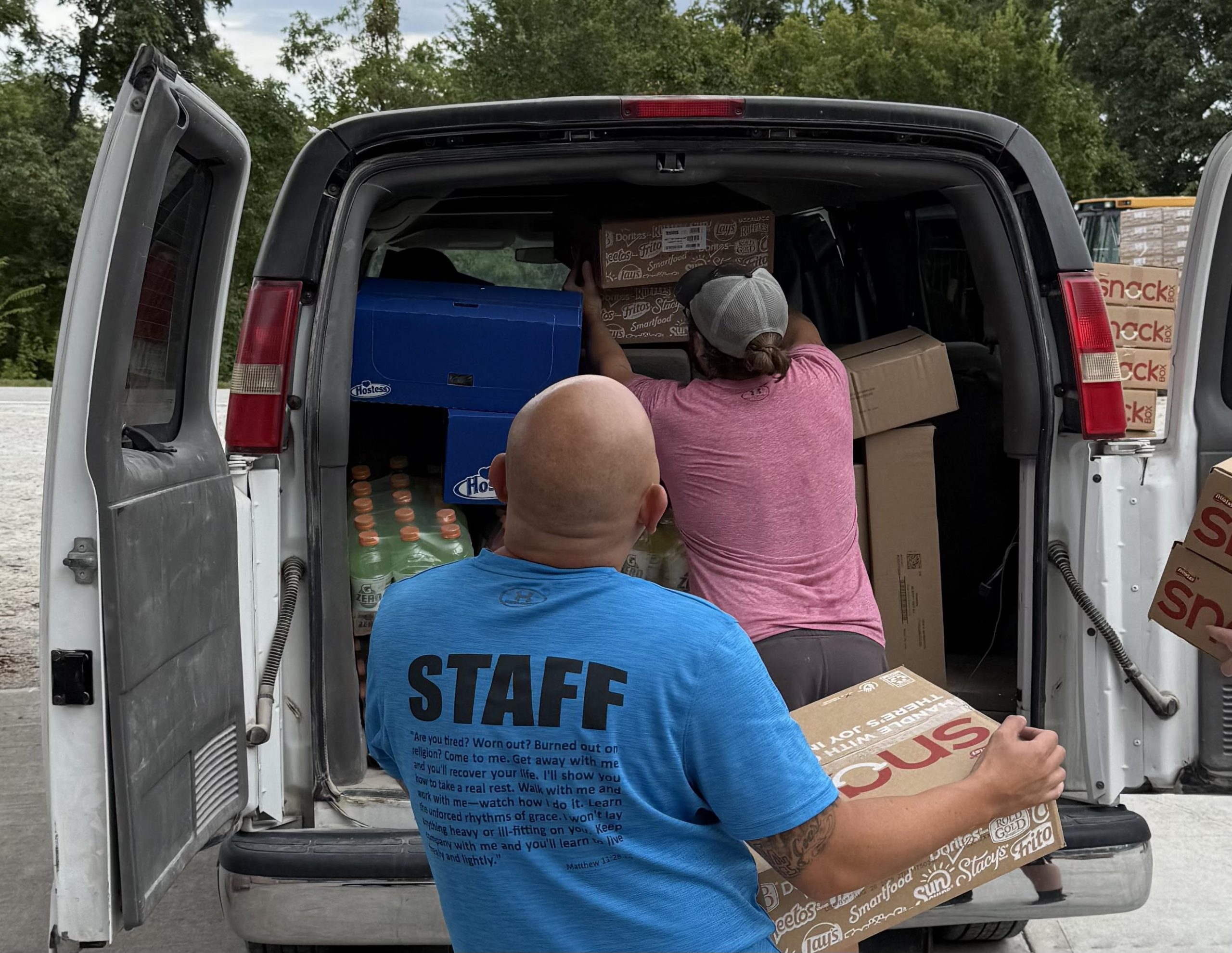 8-25-25 Dist Event Pic - Close Up on Guys loading van